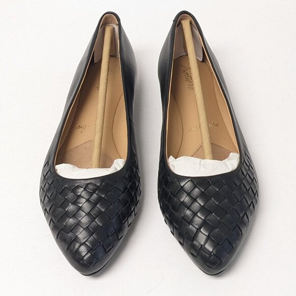 Trotters Estee Woven Flats, Black, Women's 9 Extra Wide - Picture 3 of 5